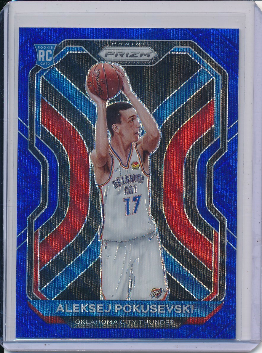 ALEKSEJ POKUSEVSKI 2020-21 PANINI PRIZM BLUE WAVE PRIZMS REFRACTOR RC #264
