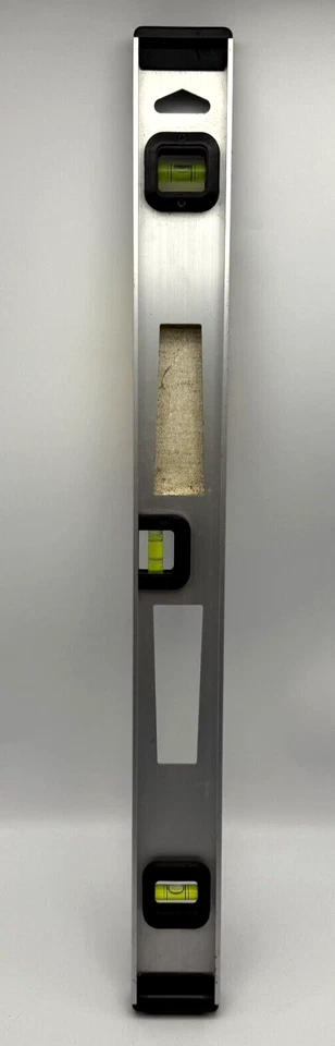 24" Johnson Aluminum Level Top Read Beam 3 Vial Horizonal + Vertical Ruled NEW - Image 2 of 4