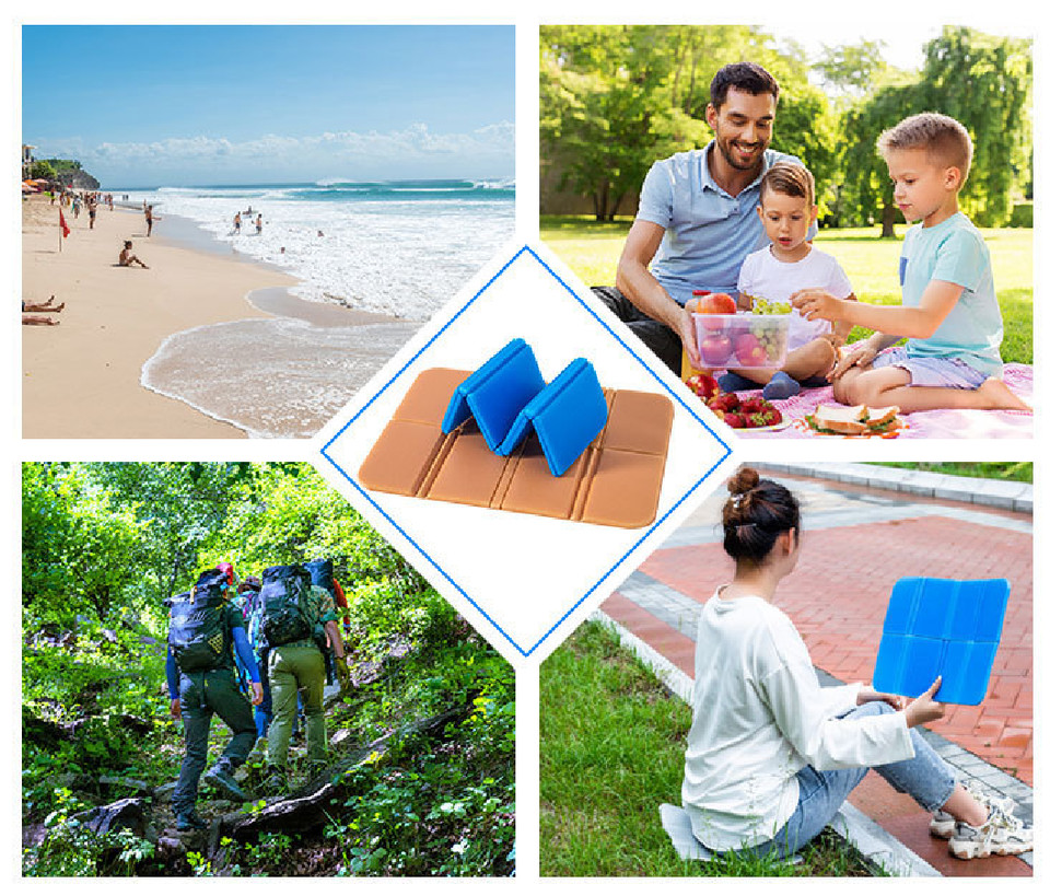 Cojín de asiento plegable suave exterior carretera silla viaje césped asientos