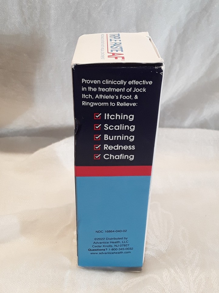 Triple Paste AF Jock Itch Athlete's foot 2oz Miconazole Nitrate 2 Sealed eBay