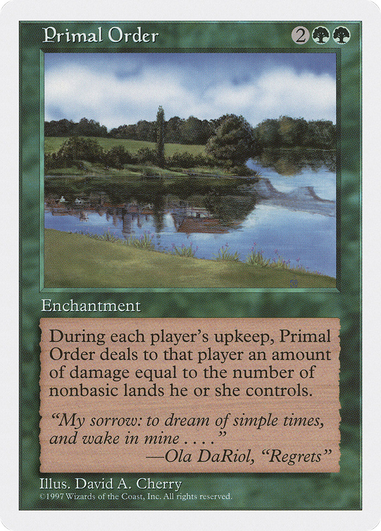 Primal Order (MP) Fifth Edition 5ED Magic MTG