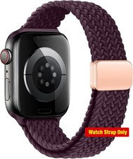 Slim Magnetic Braided Nylon Sport Loop Band 38mm 40mm 41mm 42mm 44mm 45mm 46mm 4