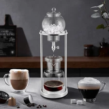 BD-6 Iced Coffee Dripper Coffee Maker Cold Brew Drip Tower 600ml For 6-8 People