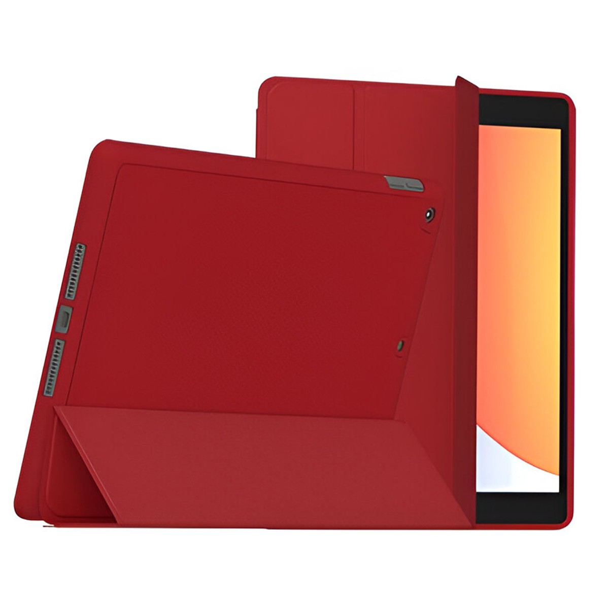 Coque iPad 11" 2025 Rouge SlimSkin de MW avec Support Stylet Intégré