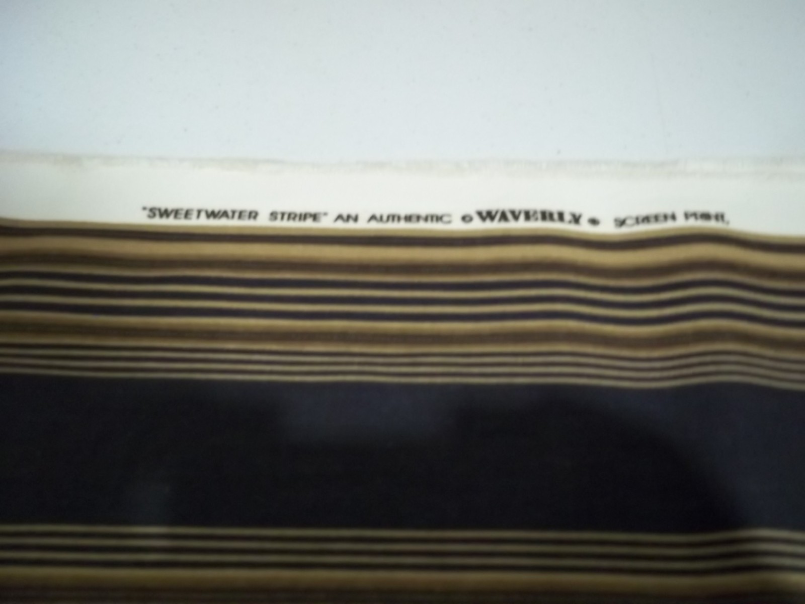 2+ Yds WAVERLY SWEETWATER STRIPE Home Dec Drapery/Slipcover Fabric For Sale