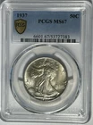 1937 WALKING LIBERTY HALF DOLLAR PCGS MS 67