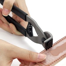Leather Punch Tool Silent Pliers, 6.7in Handheld Hole 4mm-4 teeth