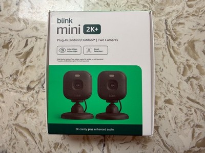 Blink Mini 2K+ (newest model) 2 cameras (Black)