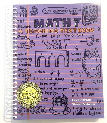 Teaching Textbooks Math 7 Student Book Only Homeschool Curriculum 7th grade 