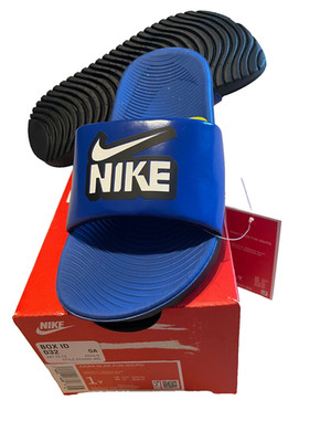 New Little/Big Kids boys 1 NIKE KAWA SLIDES sandals blue