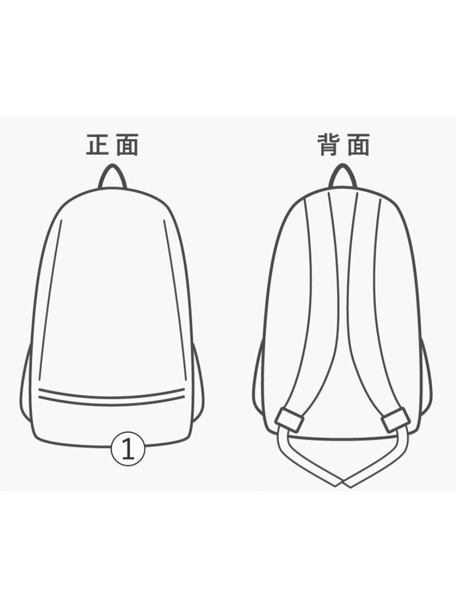 Columbia Nylon Backpack, BRD, Solid Color, PU8962 - image 8