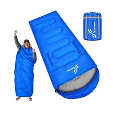 Sportneer Wearable Sleeping Bag for Adults  Kids   Walkable with Arm Zipp
