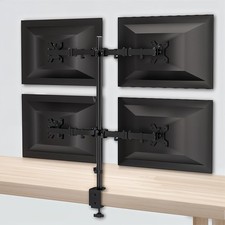 Quad 4 Monitor Arm Desk Mount Adjustment Monitor Stand & VESA 75x75mm,100x100mm