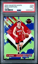 2024 PANINI HAUNTED HOOPS SLIME #293 REED SHEPPARD PSA 9