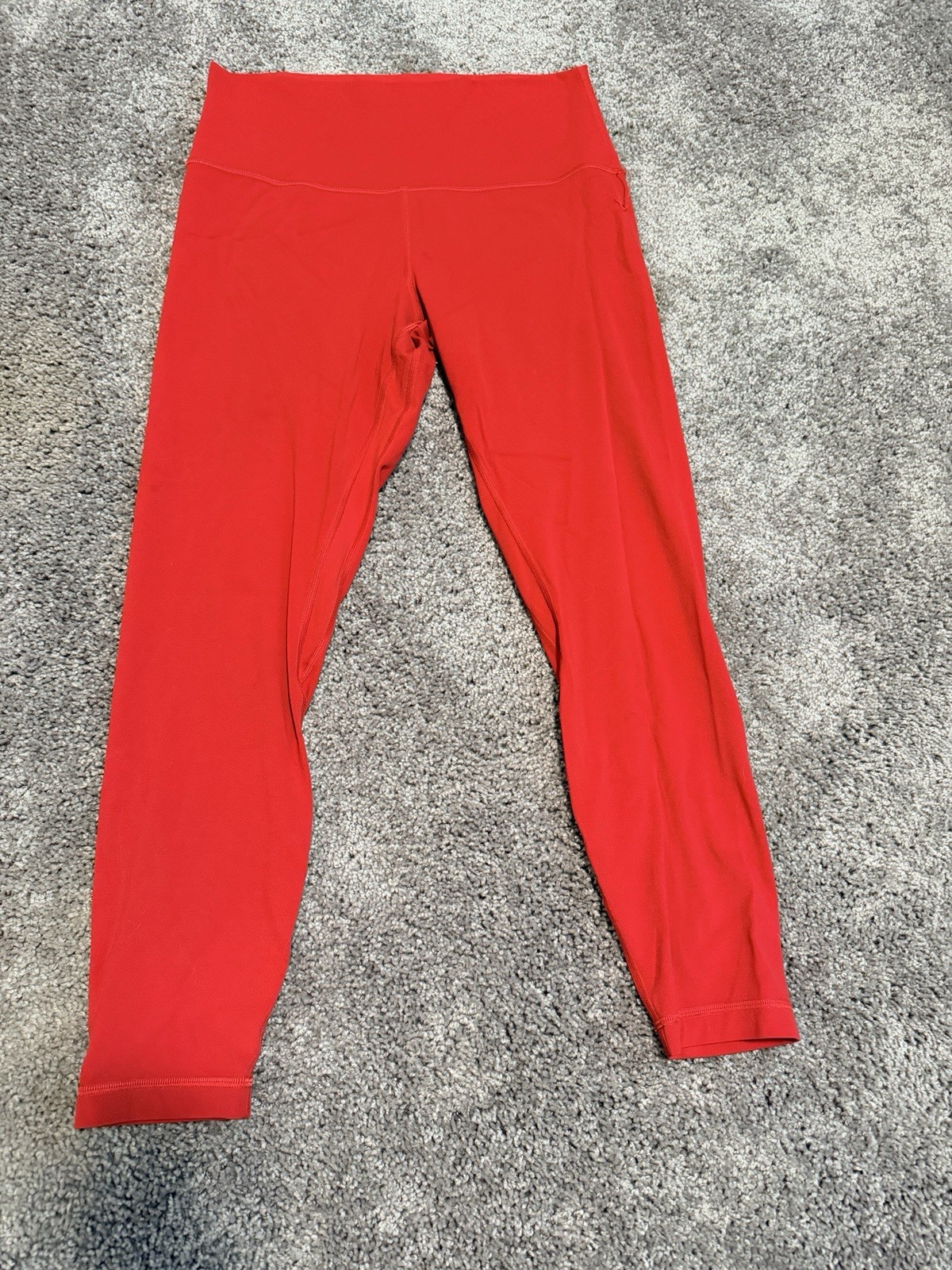 lululemon athletica Align Red Ankle Leggings High Rise Stretch Women's Size 10