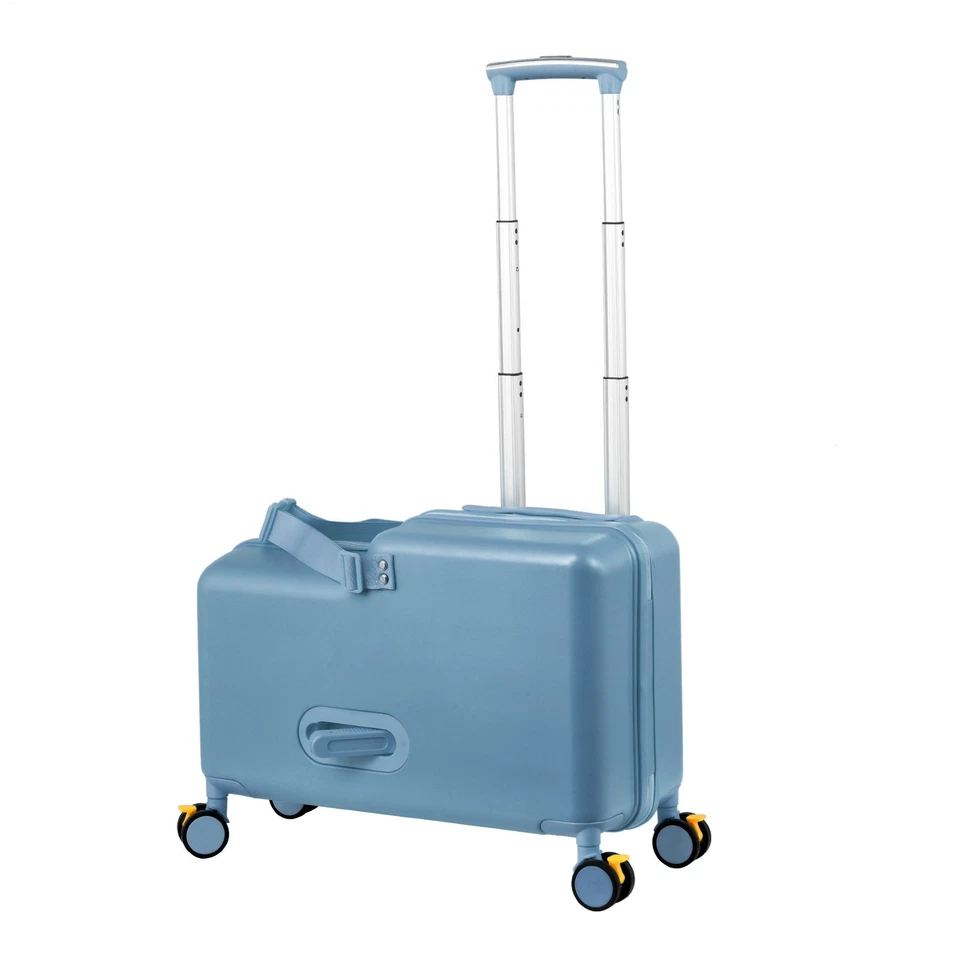 Kids Ride On Suitcase with Wheels, Scooter Luggage for Toddlers Travel, for Kids - Image 2 of 4