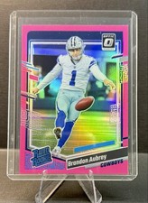 2023 Panini Donruss Optic - Rated Rookie Brandon Aubrey #226 Pink Prizm (RC)
