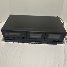 USED VINTAGE JVC TD-W106 STEREO DOUBLE CASSETTE Untested parts only