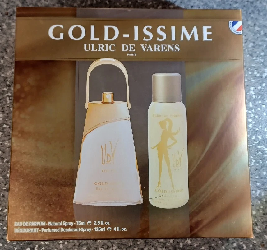 Eau de parfum et spray déo GOLD-ISSME Ulric de Varens NEUF (C12) - Photo 1/4