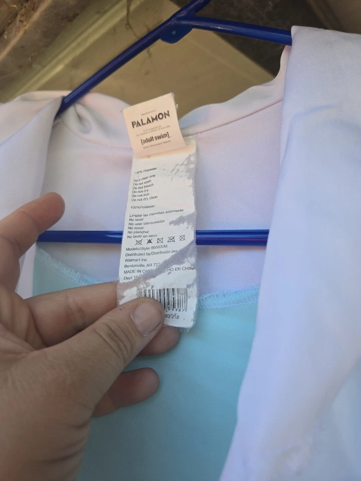 Abrigo de laboratorio Rick & Morty Rick Sanchez usado + máscara para la cabeza adulto S LEER Foto 4 de 4