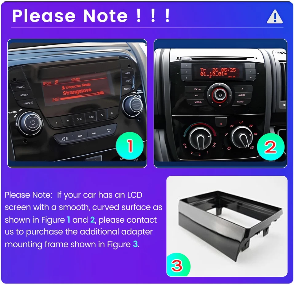 10.1" CarPlay Stereo Radio 32GB GPS For Fiat Ducato/Peugeot Boxer/Citroen Jumper - Image 3 of 4