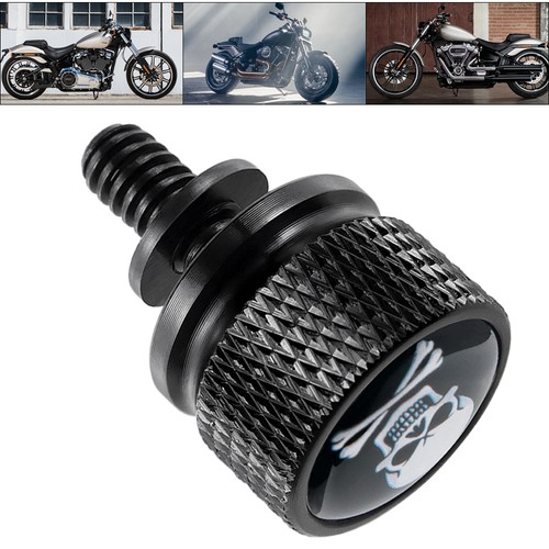 Knurled Fender Seat Bolt Screw Aluminum Fit For Harley Softail Dyna CVO 96-23 - Picture 6 of 7