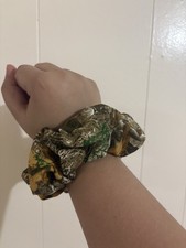 Camouflage Scrunchie Camo Scrunchie Cotton Scrunchie Scrunchie