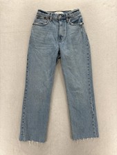 Abercrombie  Fitch 90s Straight Jeans Womens 24/00S High Rise Curve Love Blue