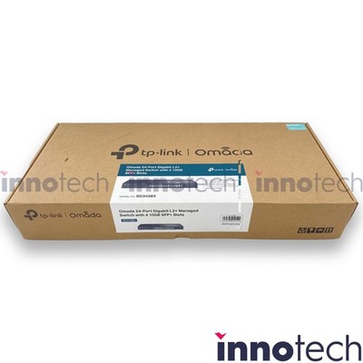 TP-Link SG3428X  JetStream 24 Port Gigabit L2+ Managed Switch 4 10GE SFP+ Slots