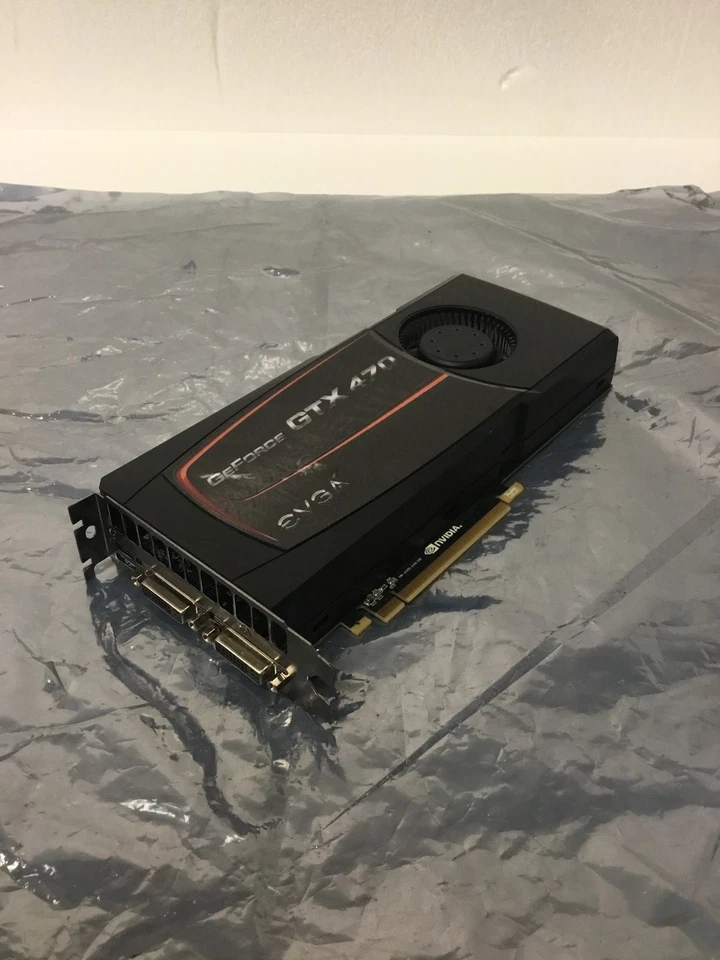 Nvidia EVGA Geforce GTX 470 Video Card P1025 - 012-P3-1472-AR 1.2GB GDDR5 WORKS - Image 2 of 4