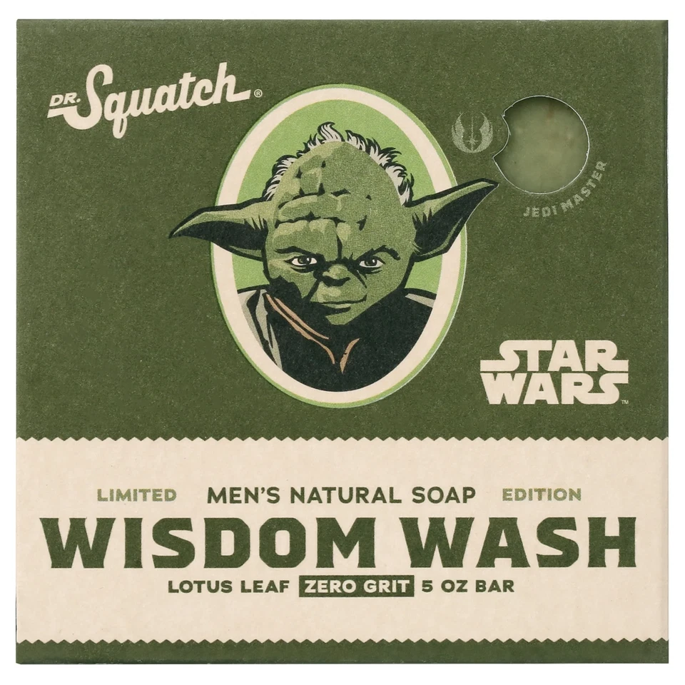 Dr. Squatch x Star Wars Limited Edition Soap Bar 5 Oz Wisdom Wash Yoda - Image 2 of 4