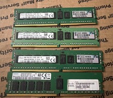 Lot Of 4 SK Hynix / Samsung 8GB 1Rx4 PC4-2133P DDR4 ECC Server Memory