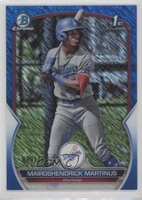 2023 Bowman Chrome Prospects Blue Shimmer Refractor Mairoshendrick Martinus 0x8e
