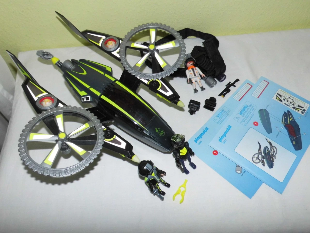 Playmobil 5287 Top Agents RoboGangster Razorcopter 5290 Spionage Stirn Lampen BA