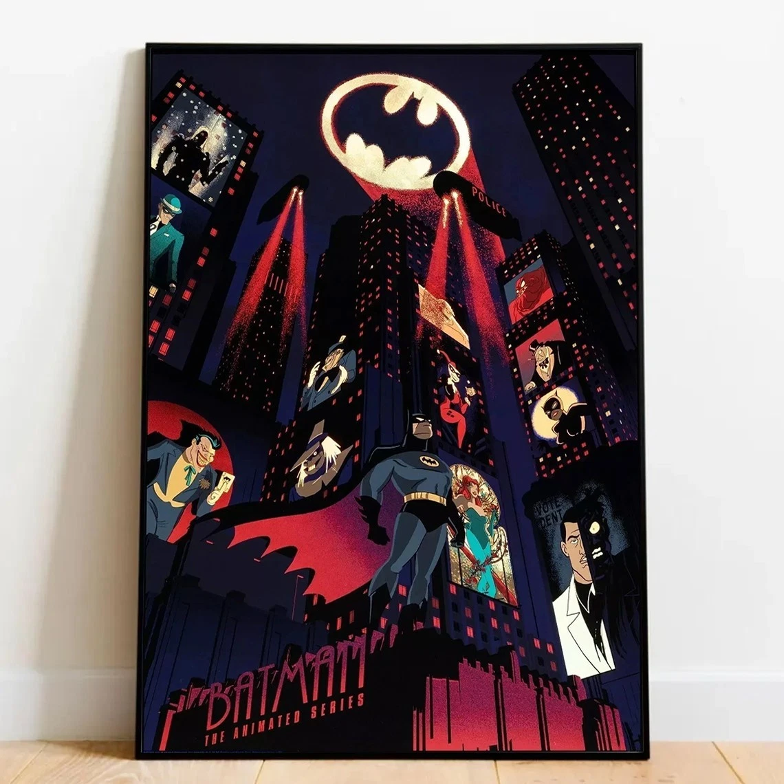 Batman The Animated Series Poster DC Comics Superhero Print Wall Decor No Frame
