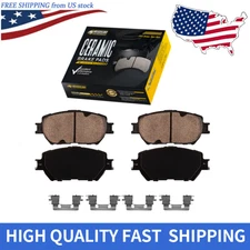Pair Front Ceramic Brake Pads w/ Hardware Set for Toyota Camry Lexus IS250 GS300