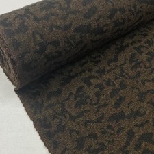 WARM Coating Wool Blend Fabric Army Camo Winter Coat Jacket Camouflage 60" BROWN