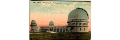 1915 Yerkes Observatory Postcard Lake Geneva WI Walworth Co Marie Montana Addr