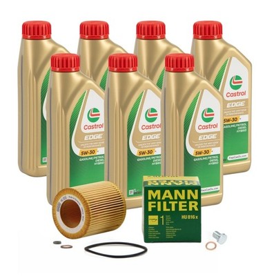7L CASTROL EDGE 5W-30 M LL-04 Motoröl MANN Ölfilter für BMW N51 N52 N53 N54 N55