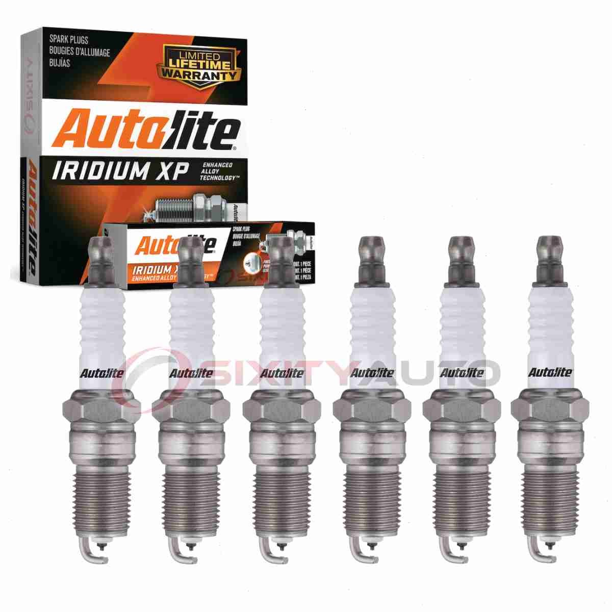 6 pc Autolite Iridium XP Spark Plugs for 1984-1990 Ford Bronco II 2.8L 2.9L dy