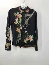 Pre-Owned Johnny Was Grey Size XS Button Down