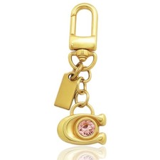 Golden Bag Charms C for Handbags, Purse Charms with Letter C Initia, Unique