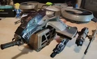 G.I. Joe Sigma 6 Dragonhawk  VTOL dropship heavy duty aircraft & Cage