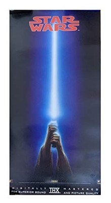 Vintage 1995 Star Wars Movie Trilogy Box Set Digital Mastered Promo Poster