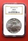 2004 American Silver Eagle Coin - NGC MS69