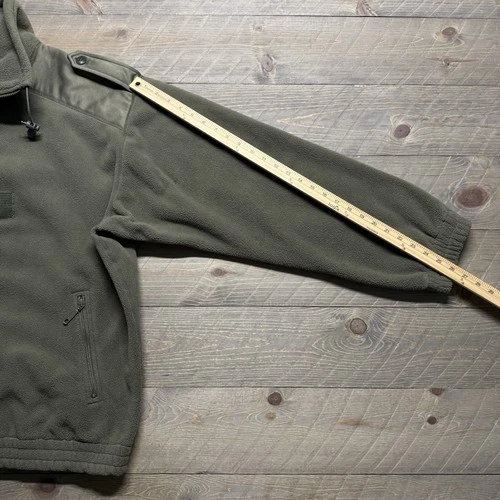 Vtg French Army Fleece Jacket Mens 120L (XXL) Cold Weather Olive Fecsa 2001 image 15