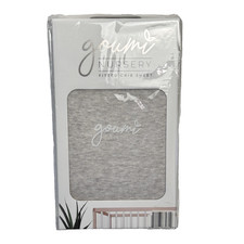 Goumi Nursery Fitted Crib Sheet Beige Bamboo Organic Cotton Standard Size NWT