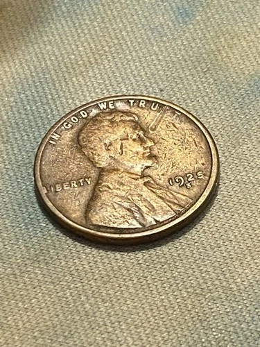 1925-S LINCOLN WHEAT PENNY -VG