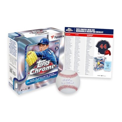 2025 TOPPS CHROME MEGA BOX Fanatics Exclusive (42 Cards) MLB