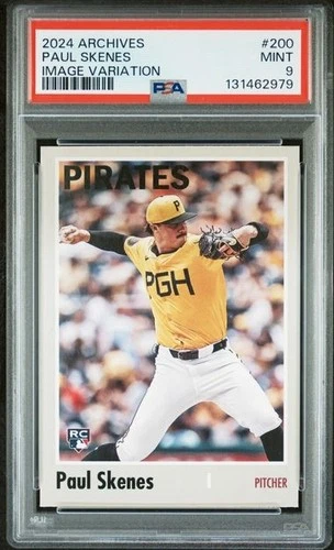 2024 Topps Archives - 1970 Topps Image Variation Paul Skenes #200 (RC) PSA 9